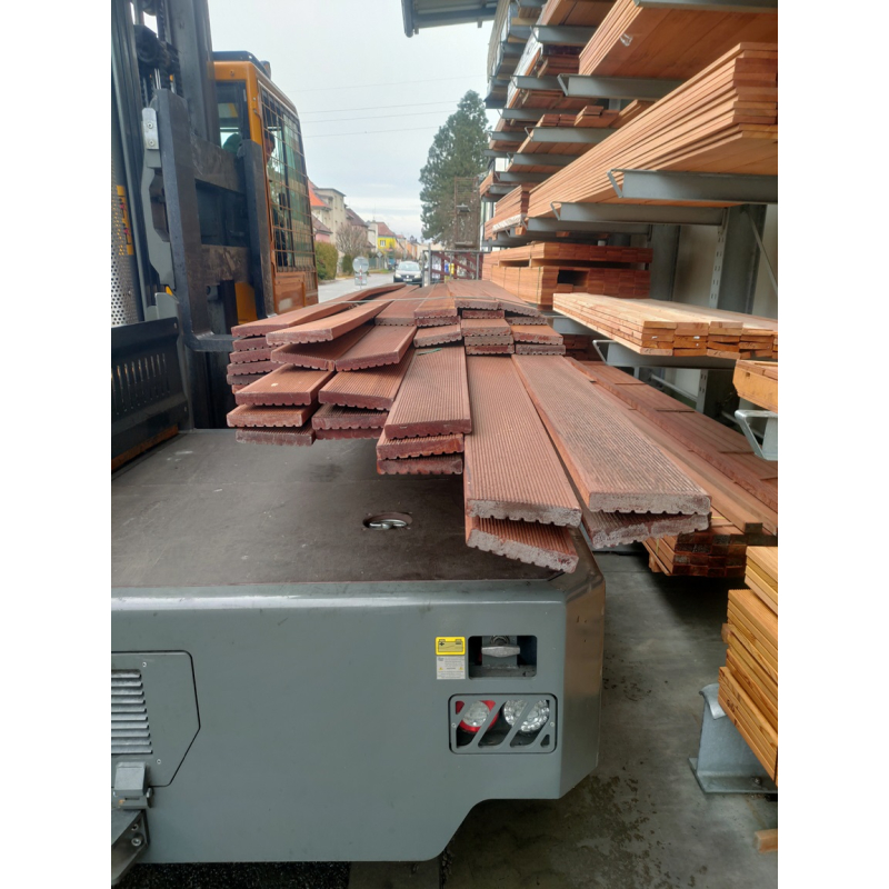 Terasová prkna Bangkirai 25x145 mm - délka 3,96 m - BC - skladem 6 ks