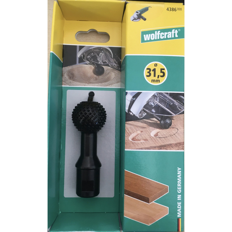 Wolfcraft kuličková rašple pro úhlovou brusku, pr.30mm