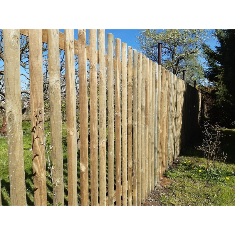 Palisáda půlená průměr 60 mm - délka 1,5 m TLAKOVĚ IMPREGNOVANÉ SM/JD/BO