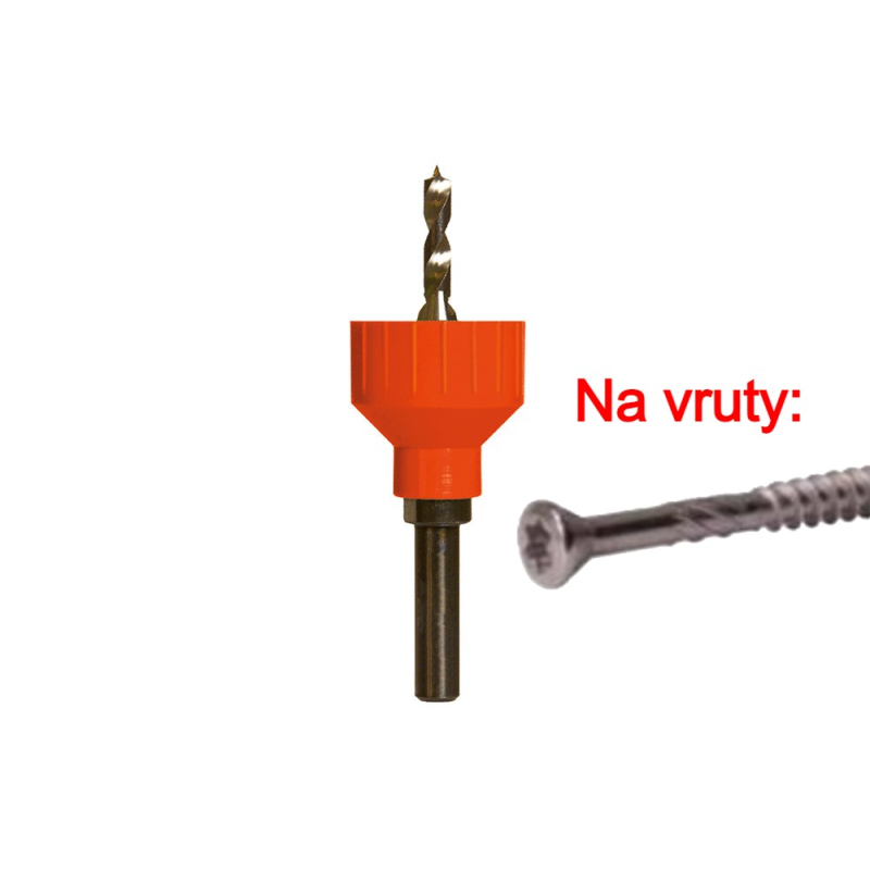 Stupňovitý vrták pro terasy se záhlubníkem modrý